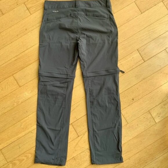 COLUMBIA Grey Omni-Shield Convertible Hiking Pants - Picture 5 of 7